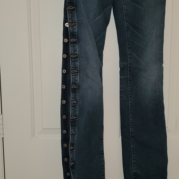 Dolce and Gabbana Side Button Up Blue Jeans - Picture 3 of 15